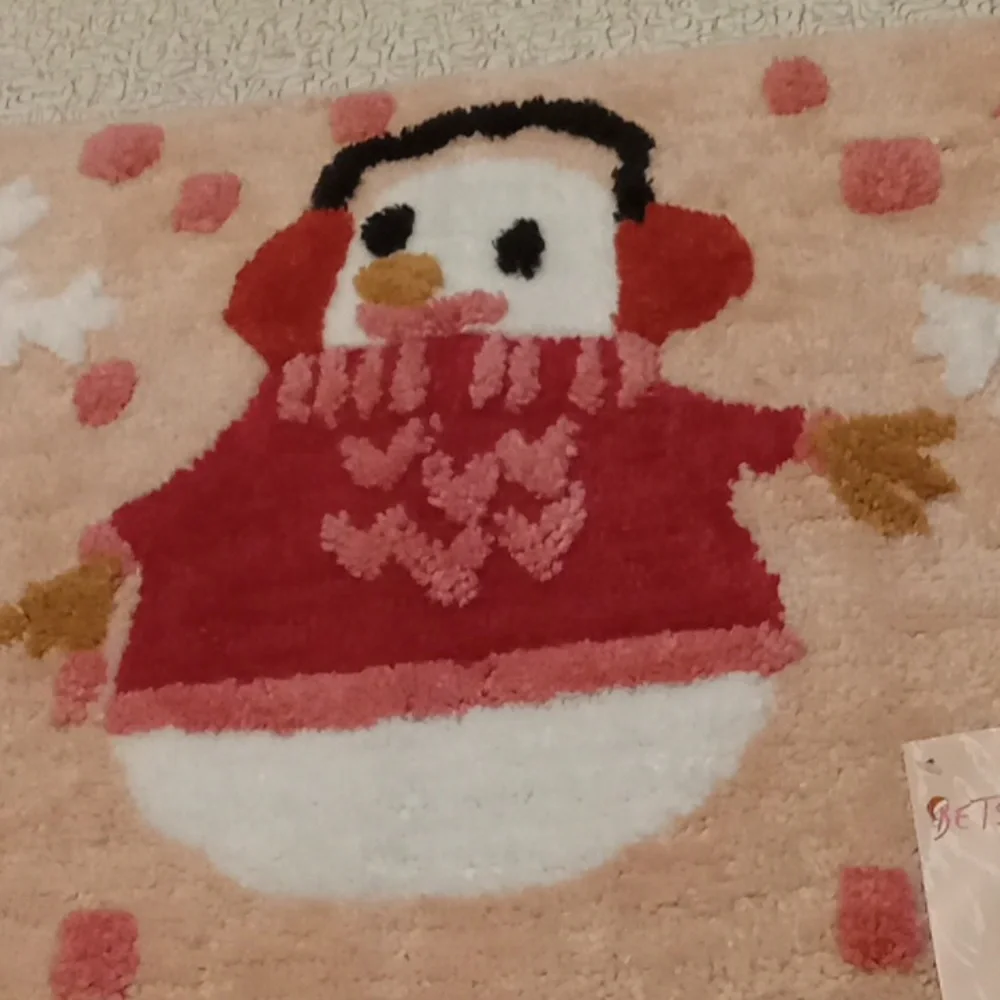 Betsey Johnson Snowman Bath Rug New
